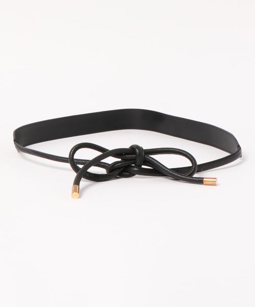 DouDou（ドゥドゥ）の「紐ベルト（ベルト・レディース・ブラック/ベージュ/ブラウン・FREE）」の2枚目の写真
