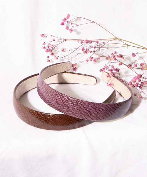 WEGO（ウィゴー）の「WEGO/パイソンカチューシャ（カチューシャ・レディース・ブラウン/ブラック/パープル・FREE）」の3枚目の写真