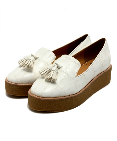 CIAOPANIC TYPY(チャオパニックティピー)の「厚底タッセルシューズ(パンプス・レディース・ネイビー/グレー/ホワイト・36/37/38)」の12枚目の写真