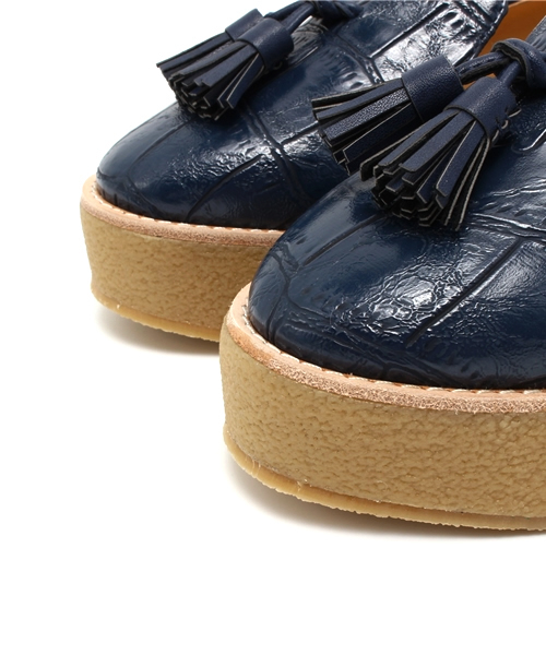 CIAOPANIC TYPY(チャオパニックティピー)の「厚底タッセルシューズ(パンプス・レディース・ネイビー/グレー/ホワイト・36/37/38)」の7枚目の写真