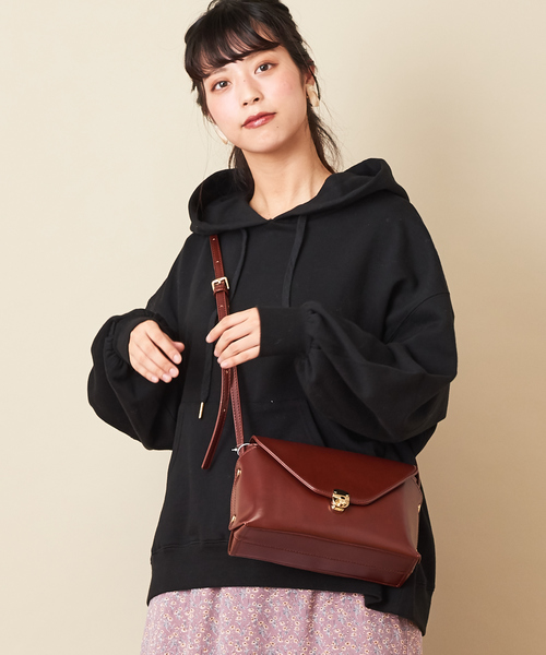 natural couture（ナチュラルクチュール）の「裏毛ゆったりパーカー（スウェット・レディース・ブラック/ベージュ/ブラウン/ボルドー/ラベンダー/グレイッシュベージュ・FREE）」の9枚目の写真