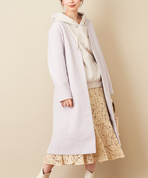 natural couture（ナチュラルクチュール）の「裏毛ゆったりパーカー（スウェット・レディース・ブラック/ベージュ/ブラウン/ボルドー/ラベンダー/グレイッシュベージュ・FREE）」の20枚目の写真