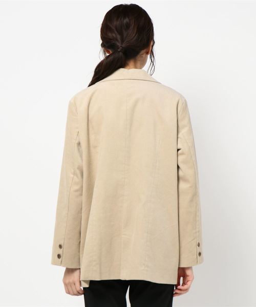 archives（アルシーヴ）の「【setupにも】コールテーラードジャケット（テーラードジャケット・レディース・ベージュ/パープル/キャメル・MEDIUM）」の5枚目の写真