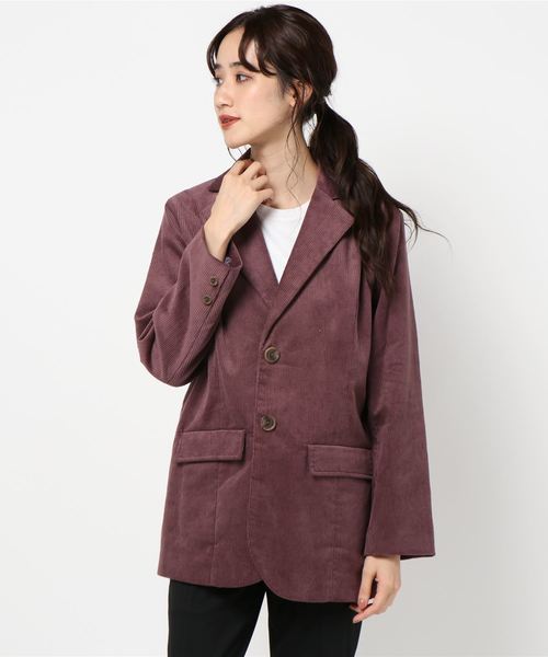 archives（アルシーヴ）の「【setupにも】コールテーラードジャケット（テーラードジャケット・レディース・ベージュ/パープル/キャメル・MEDIUM）」の11枚目の写真