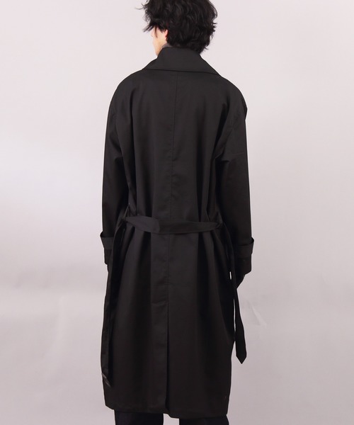 8(eight)(エイト)の「オーバーサイズツイルトレンチコート(トレンチコート・メンズ・ブラック/ブラウン/ベージュ/カーキ・MEDIUM/LARGE)」の20枚目の写真
