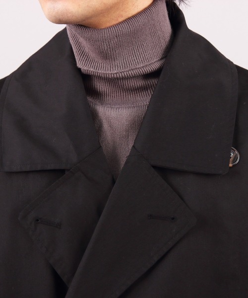 8(eight)(エイト)の「オーバーサイズツイルトレンチコート(トレンチコート・メンズ・ブラック/ブラウン/ベージュ/カーキ・MEDIUM/LARGE)」の16枚目の写真