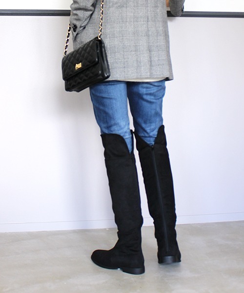 セール バックジップニーハイブーツ 210 224 Jelly Beans ジェリービーンズ ブーツ Jelly Beans ジェリービーンズ のファッション通販 Zozotown