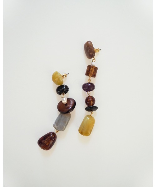 TODAYFUL（トゥデイフル）の「ミックスストーンピアス（ピアス（両耳用）・レディース・マルチ・FREE）」の2枚目の写真