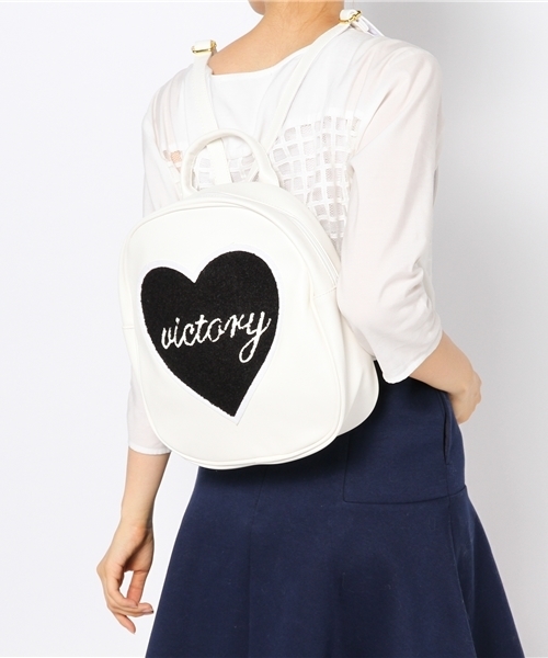 WEGO(ウィゴー)の「WEGO/サガラ刺繍リュック(バックパック/リュック・レディース・ホワイト/ブラック・FREE)」の11枚目の写真