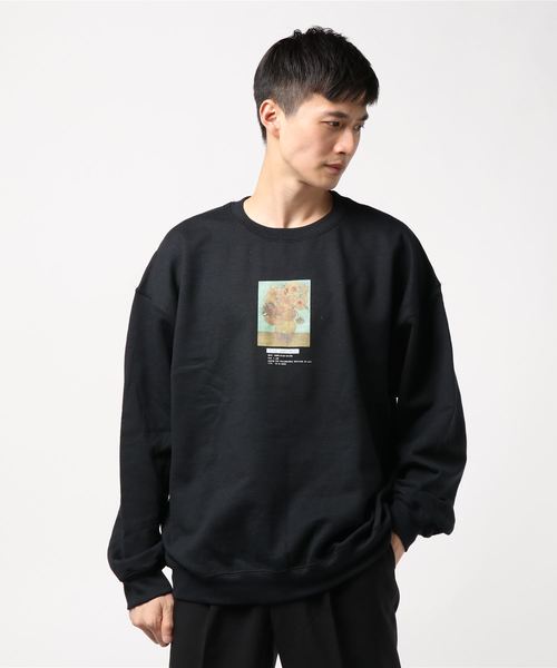 THE MORNING AFTER（ザ モーニング アフター）の「[ ART ] VINCENT WILLEM VAN GOGH　SUNFLOWERS SWEAT（スウェット・メンズ・ホワイト/ブラック・MEDIUM/LARGE）」の5枚目の写真