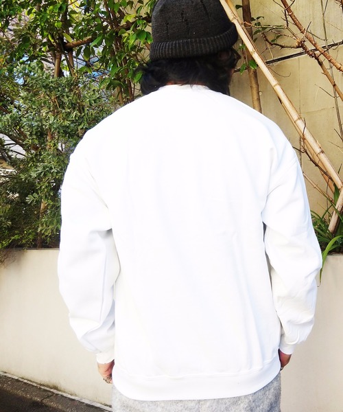 THE MORNING AFTER（ザ モーニング アフター）の「[ ART ] VINCENT WILLEM VAN GOGH　SUNFLOWERS SWEAT（スウェット・メンズ・ホワイト/ブラック・MEDIUM/LARGE）」の4枚目の写真