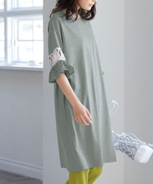 RANAN（ラナン）の「袖レース切替チュニックワンピース（ワンピース）」