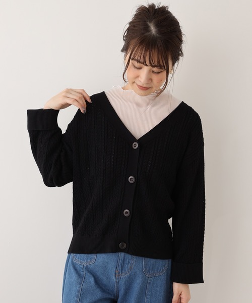 one after another NICE CLAUP（ワンアフターアナザーナイスクラップ）の「プリーツ透けトップス（Tシャツ/カットソー・レディース・グレー/アイボリー/ベージュ・FREE）」の11枚目の写真