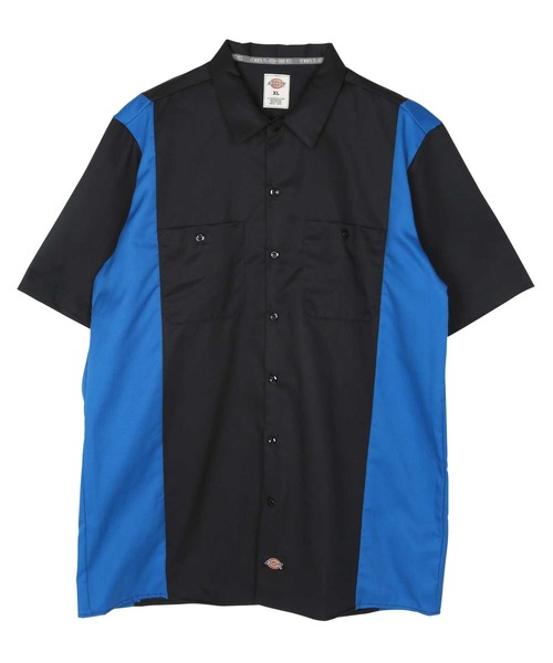 Dickies(ディッキーズ)の「Dickies / ディッキーズ WS508 ショートスリーブ ツートン ワークシャツ / S/S TWO-TONE WORK SHIRT Air Tokyoセレクト(シャツ/ブラウス・メンズ・ブラック系その他/ブラック系その他3/ブラック系その他2・MEDIUM/XX-LARGE/LARGE/X-LARGE/SMALL)」の1枚目の写真