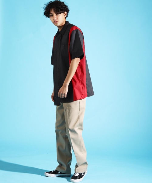 Dickies(ディッキーズ)の「Dickies / ディッキーズ WS508 ショートスリーブ ツートン ワークシャツ / S/S TWO-TONE WORK SHIRT Air Tokyoセレクト(シャツ/ブラウス・メンズ・ブラック系その他/ブラック系その他3/ブラック系その他2・MEDIUM/XX-LARGE/LARGE/X-LARGE/SMALL)」の4枚目の写真