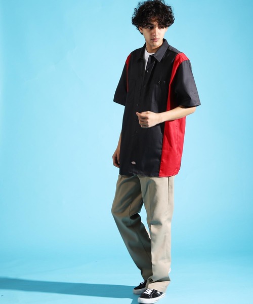 Dickies(ディッキーズ)の「Dickies / ディッキーズ WS508 ショートスリーブ ツートン ワークシャツ / S/S TWO-TONE WORK SHIRT Air Tokyoセレクト(シャツ/ブラウス・メンズ・ブラック系その他/ブラック系その他3/ブラック系その他2・MEDIUM/XX-LARGE/LARGE/X-LARGE/SMALL)」の6枚目の写真
