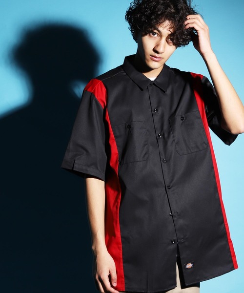 Dickies(ディッキーズ)の「Dickies / ディッキーズ WS508 ショートスリーブ ツートン ワークシャツ / S/S TWO-TONE WORK SHIRT Air Tokyoセレクト(シャツ/ブラウス・メンズ・ブラック系その他/ブラック系その他3/ブラック系その他2・MEDIUM/XX-LARGE/LARGE/X-LARGE/SMALL)」の8枚目の写真