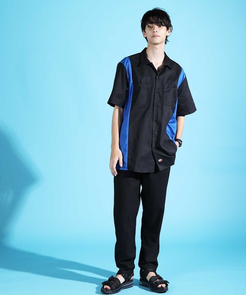 Dickies(ディッキーズ)の「Dickies / ディッキーズ WS508 ショートスリーブ ツートン ワークシャツ / S/S TWO-TONE WORK SHIRT Air Tokyoセレクト(シャツ/ブラウス・メンズ・ブラック系その他/ブラック系その他3/ブラック系その他2・MEDIUM/XX-LARGE/LARGE/X-LARGE/SMALL)」の20枚目の写真