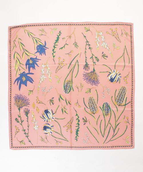 manipuri（マニプリ）の「MANIPURI / シルクスカーフ（ストール/ショール・レディース・ピンク・FREE）」の2枚目の写真