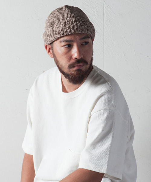 RACAL（ラカル）の「Summer Paper Knit Roll Watch / サマー和紙ニットロールワッチ（ニットキャップ/ビーニー・メンズ・ブラック/ベージュ/オリーブ系1/ブルー/ネイビー/チャコールグレー/ライトベージュ/ブラウン/ライトグレー/オリーブ系/オレンジ・FREE）」の17枚目の写真