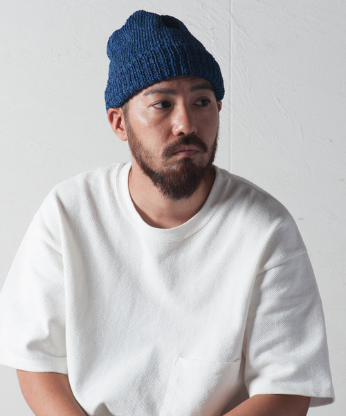 RACAL（ラカル）の「Summer Paper Knit Roll Watch / サマー和紙ニットロールワッチ（ニットキャップ/ビーニー・メンズ・ブラック/ベージュ/オリーブ系1/ブルー/ネイビー/チャコールグレー/ライトベージュ/ブラウン/ライトグレー/オリーブ系/オレンジ・FREE）」の18枚目の写真