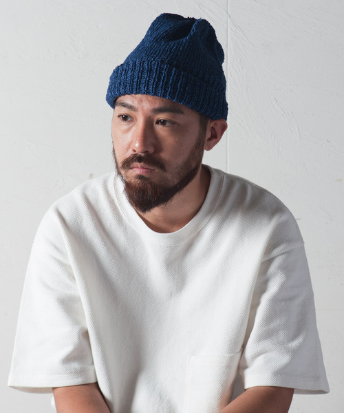 RACAL（ラカル）の「Summer Paper Knit Roll Watch / サマー和紙ニットロールワッチ（ニットキャップ/ビーニー・メンズ・ブラック/ベージュ/オリーブ系1/ブルー/ネイビー/チャコールグレー/ライトベージュ/ブラウン/ライトグレー/オリーブ系/オレンジ・FREE）」の19枚目の写真