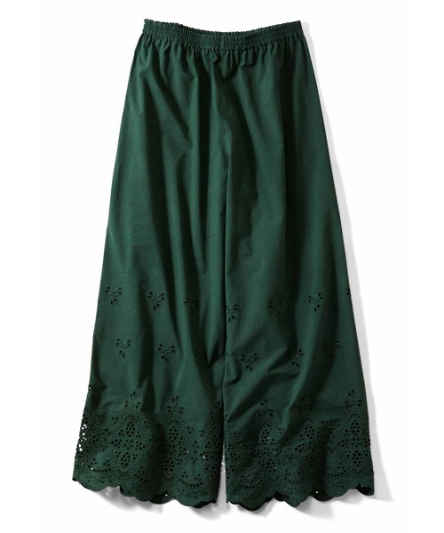 Live in comfort（リブインコンフォート）の「リブ　イン　コンフォート　はまじとコラボ　足もとが華やぐ　豪華なレースガウチョパンツ（その他パンツ・レディース・ホワイト/ブラック/モカ/カーキ/ピンク/グリーン・SMALL/MEDIUM/LARGE/X-LARGE/XX-LARGE/XXX-LARGE）」の5枚目の写真