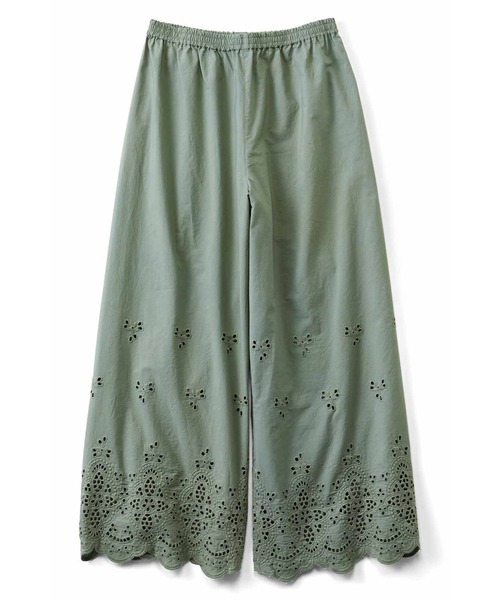 Live in comfort（リブインコンフォート）の「リブ　イン　コンフォート　はまじとコラボ　足もとが華やぐ　豪華なレースガウチョパンツ（その他パンツ・レディース・ホワイト/ブラック/モカ/カーキ/ピンク/グリーン・SMALL/MEDIUM/LARGE/X-LARGE/XX-LARGE/XXX-LARGE）」の8枚目の写真