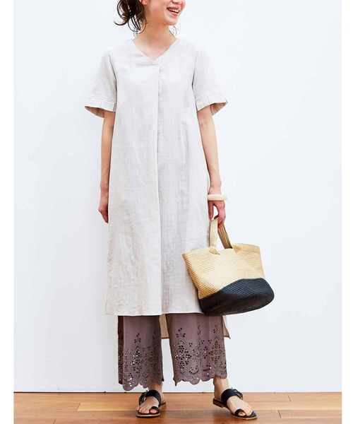 Live in comfort（リブインコンフォート）の「リブ　イン　コンフォート　はまじとコラボ　足もとが華やぐ　豪華なレースガウチョパンツ（その他パンツ・レディース・ホワイト/ブラック/モカ/カーキ/ピンク/グリーン・SMALL/MEDIUM/LARGE/X-LARGE/XX-LARGE/XXX-LARGE）」の19枚目の写真