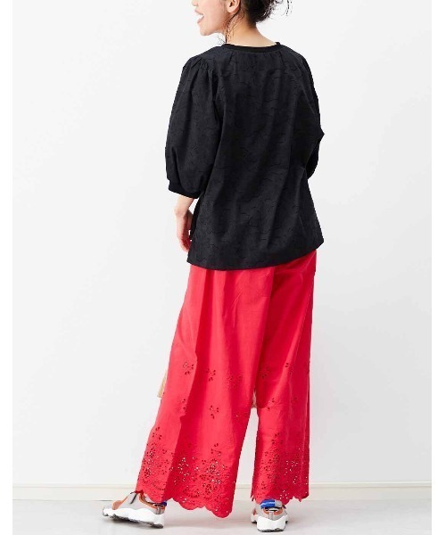 プリスティン　フラワーレース ガウチョパンツ プリスティン フラワーレース ガウチョパンツ