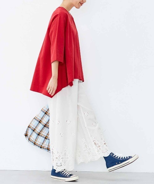 Live in comfort（リブインコンフォート）の「リブ　イン　コンフォート　はまじとコラボ　足もとが華やぐ　豪華なレースガウチョパンツ（その他パンツ・レディース・ホワイト/ブラック/モカ/カーキ/ピンク/グリーン・SMALL/MEDIUM/LARGE/X-LARGE/XX-LARGE/XXX-LARGE）」の11枚目の写真