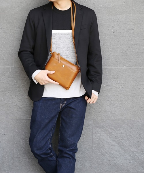 [Mia Borsa]牛革レザーショルダーバッグサコッシュ（ショルダーバッグ）｜Mia Borsa（ミアボルサ）
