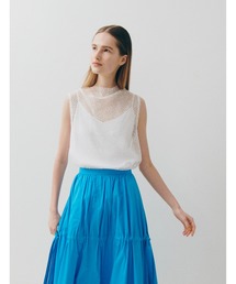 LE CIEL BLEU | Mesh Lace Sleeveless Tops(シャツ/ブラウス)
