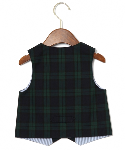 green label relaxing（グリーンレーベルリラクシング）の「【95サイズ】コットン チェック ベスト ◆（ベスト・キッズ・その他1・95）」の10枚目の写真