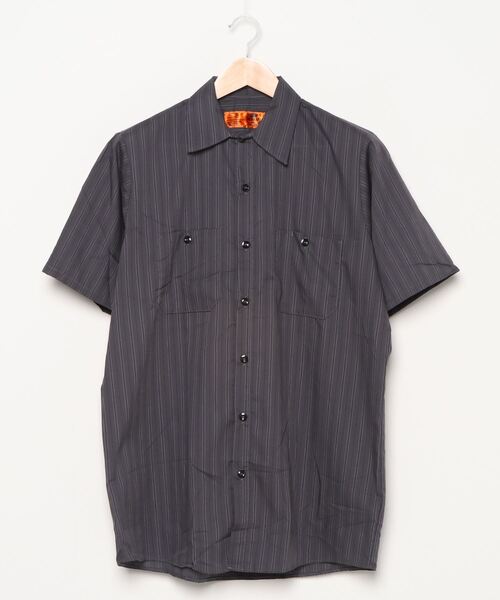 RED KAP(レッドキャップ)の「【RED KAP/レッドキャップ】(UN)S/S INDUSTRIAL STRIPE WORK SHIRT(シャツ/ブラウス・メンズ・ブラック系その他/グリーン系その他/ブルー系その他/グリーン系その他2/ブルー系その他2/ブルー系その他3/ブルー系その他4・MEDIUM)」の1枚目の写真