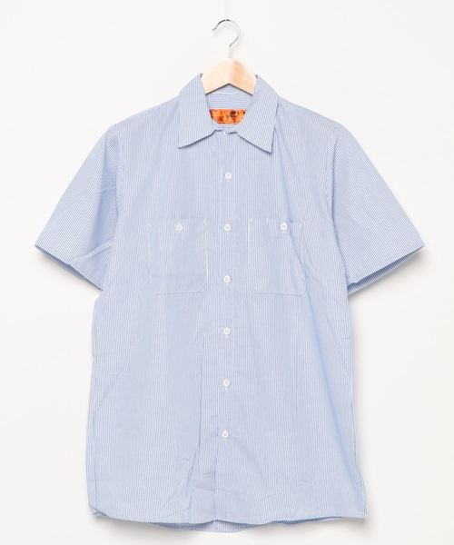 RED KAP(レッドキャップ)の「【RED KAP/レッドキャップ】(UN)S/S INDUSTRIAL STRIPE WORK SHIRT(シャツ/ブラウス・メンズ・ブラック系その他/グリーン系その他/ブルー系その他/グリーン系その他2/ブルー系その他2/ブルー系その他3/ブルー系その他4・MEDIUM)」の5枚目の写真