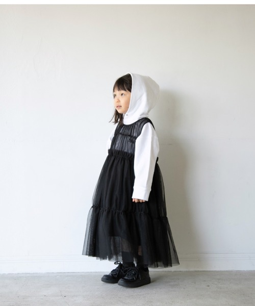 LOWRYS FARM(ローリーズファーム)の「チュールNSティアードワンピース 918899(ワンピース・キッズ・ブラック/ピンク・MEDIUM/LARGE/X-LARGE)」の2枚目の写真