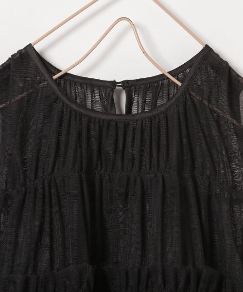LOWRYS FARM(ローリーズファーム)の「チュールNSティアードワンピース 918899(ワンピース・キッズ・ブラック/ピンク・MEDIUM/LARGE/X-LARGE)」の6枚目の写真