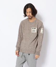 AVIREX | コットン クルーネックニット/COTTON NYLON CREW NECK KNIT(ニット/セーター)