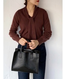 POWANTO LUNE | 【WEARISTA 諭吉】2Wayボウタイニットトップス(ニット/セーター)