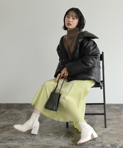 PAGEBOY（ページボーイ）の「シャイニーツイルマーメイドスカート（スカート・レディース・モカ/イエロー系その他/ブラック・FREE）」の8枚目の写真