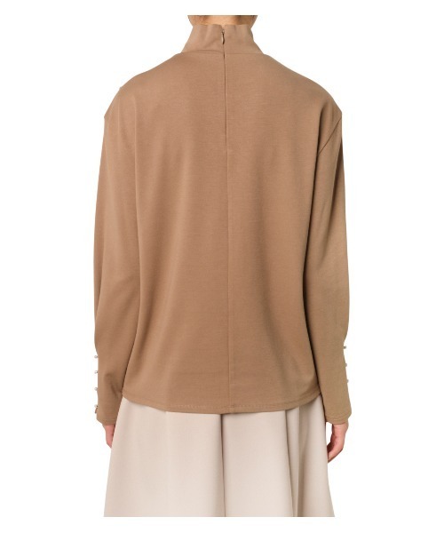 ルシェルブルー　Pearl Detail Turtle Neck Top LE CIEL BLEU - ルシェルブルー Pearl Detail Turtle Neck Topの通販