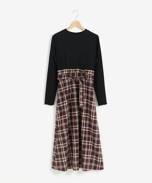 Majestic Legon マジェスティックレゴン の ミルフィーユチェックワンピ ワンピース Wear