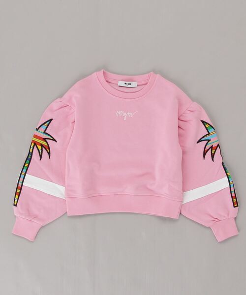 MSGM(エムエスジーエム)の「MSGM(エムエスジーエム)Kids & Junior カットソーTシャツスウェット(Tシャツ/カットソー・キッズ・ピンク・12Y/6Y/10Y/8Y/14Y)」の1枚目の写真