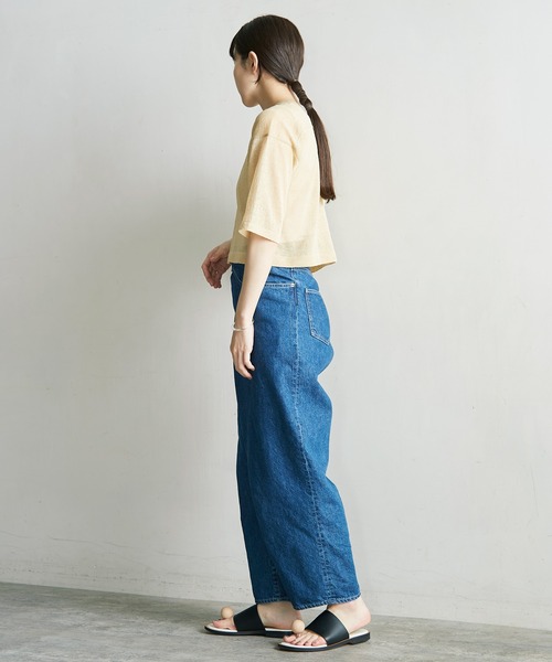 nitca（ニトカ）の「シアーリネンＴニット（ニット/セーター・レディース・ベージュ/ブラック/グリーン・FREE）」の10枚目の写真