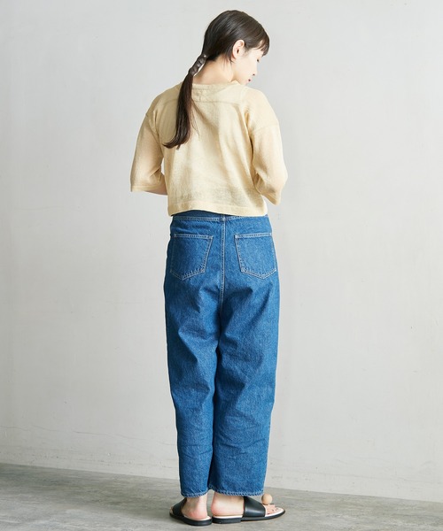 nitca（ニトカ）の「シアーリネンＴニット（ニット/セーター・レディース・ベージュ/ブラック/グリーン・FREE）」の11枚目の写真