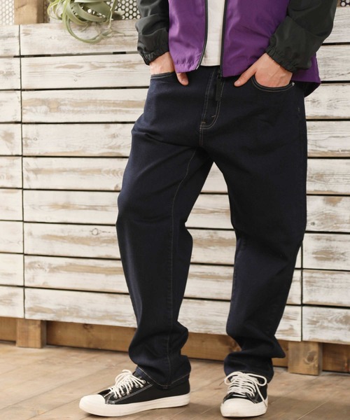 ARCADE（アーケード）の「ツイル&デニム ストレッチ素材 テーパード ワイドパンツ（チノパンツ・メンズ・ワンウォッシュ/ブラック/インディゴブルー/カーキ/ベージュ/チャコールグレー/ブルー・LL/M/L）」の7枚目の写真