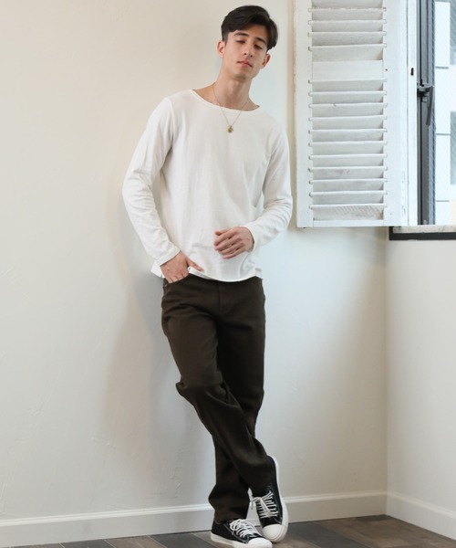 ARCADE（アーケード）の「ツイル&デニム ストレッチ素材 テーパード ワイドパンツ（チノパンツ・メンズ・ワンウォッシュ/ブラック/インディゴブルー/カーキ/ベージュ/チャコールグレー/ブルー・LL/M/L）」の10枚目の写真