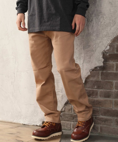 ARCADE（アーケード）の「ツイル&デニム ストレッチ素材 テーパード ワイドパンツ（チノパンツ・メンズ・ワンウォッシュ/ブラック/インディゴブルー/カーキ/ベージュ/チャコールグレー/ブルー・LL/M/L）」の8枚目の写真