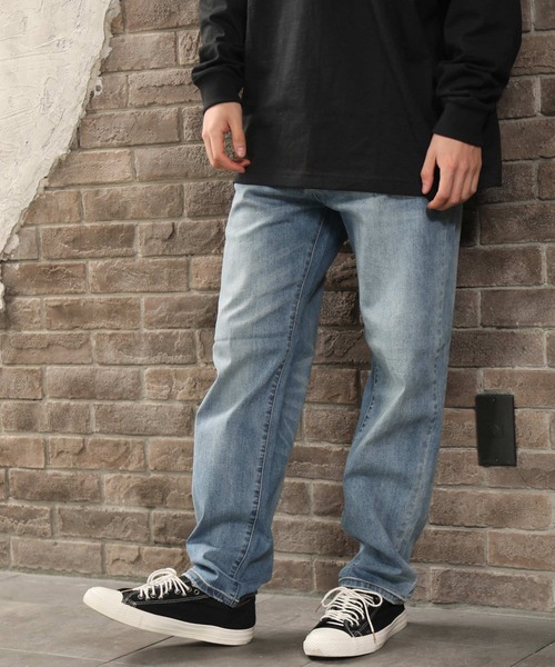 ARCADE（アーケード）の「ツイル&デニム ストレッチ素材 テーパード ワイドパンツ（チノパンツ・メンズ・ワンウォッシュ/ブラック/インディゴブルー/カーキ/ベージュ/チャコールグレー/ブルー・LL/M/L）」の15枚目の写真